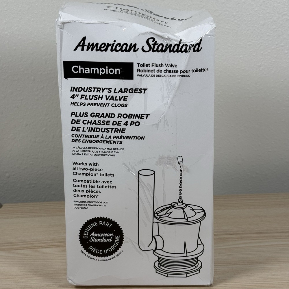 American Standard Champion 4" Toilet Flush Valve Kit 1.28/1.6 GPF Flapper